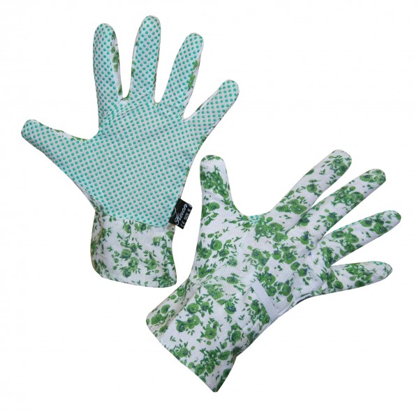 Universal-Gartenhandschuh für Damen und Herren mit Stulpen und Handinnenfläche mit PVC-Noppen