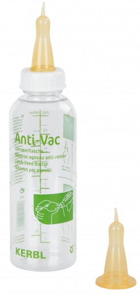 Lämmerflasche Anti-Vac mit Ersatzsauger, die bewährte Nuckelflasche für die Lämmeraufzucht