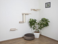 Kletterwand Zugspitze für Ihre Katze, 3-teiliger Kratzbaum Kletterwand Zugspitze für Ihre Katze, 3-teiliger Kratzbaum