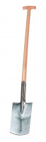 Profi-Spaten mit lackiertem Eschenholz-T-Stiel und Tritt Profi-Spaten mit lackiertem Eschenholz-T-Stiel und Tritt