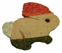 Kratzplatte aus Lehm mit Kräutern und Gemüse, 4 Stück Kratzplatte aus Lehm mit Kräutern und Gemüse, 4 Stück