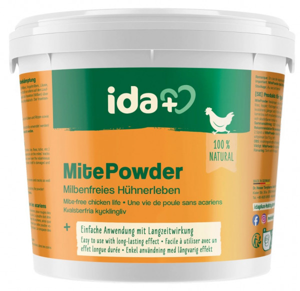 IdaPlus® MitePowder zur Milbenabwehr im Hühnerstall