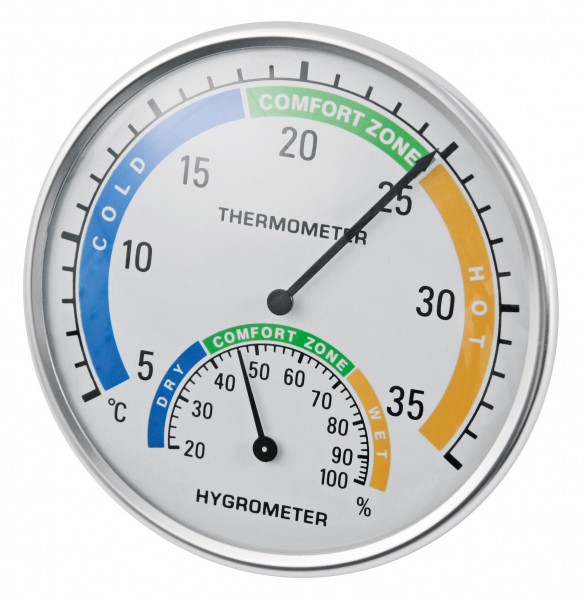 Thermometer und Hygrometer in einem Gerät zur Messung von Temperatur und Luftfeuchtigkeit