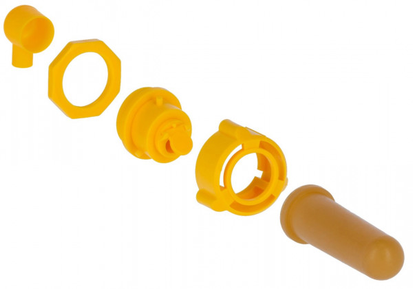 Hygieneventil komplett mit Montageschlüssel und Sauger