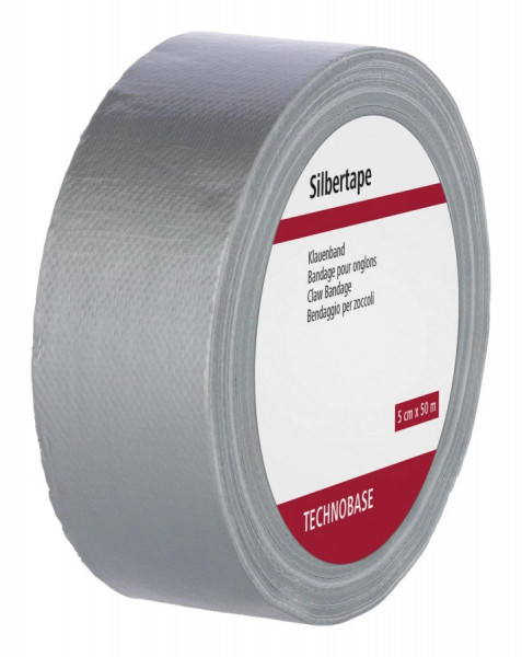 Klauenverband Silbertape / Panzertape, 50 m auf der Rolle