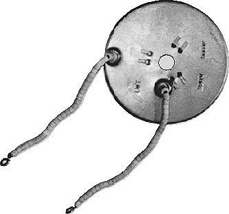 Heizplatten für elektrische Futterdämpfer, Plattenheizung für Kartoffeldämpfer alter Bauart, 120 mm Duchmesser, 270 mm Anschlusslänge