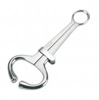 Rinderbremse HARMS mit Schieber, aus rostfreiem Stahl, Nasenbremse für Rinder Rinderbremse HARMS mit Schieber, aus rostfreiem Stahl, Nasenbremse für Rinder