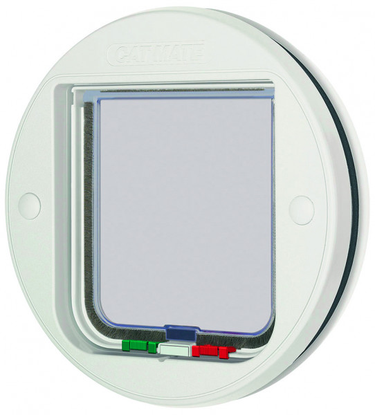 Cat Mate® 4-Wege Katzentüre für Glasscheiben, geeignet für Einzel- bzw. Doppelverglasung