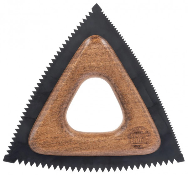 MagicBrush triangle, Fellwechselhilfe mit Gummizacken zur sanften Entfernung loser Haare