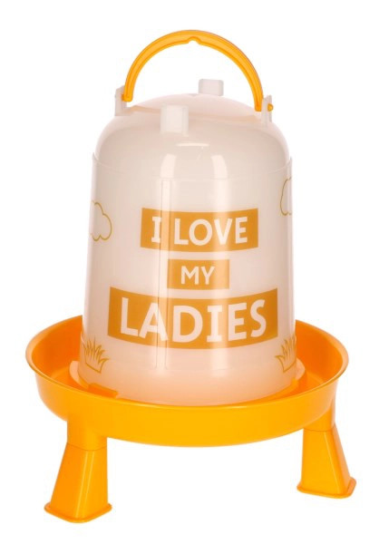 Kunststofftränke mit tollem Aufdruck "I love my Ladies", 3 Liter Volumen