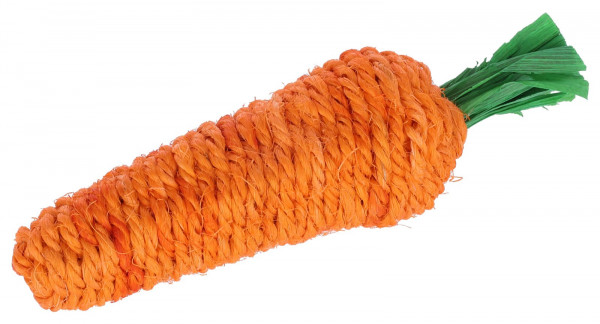 Sisalkarotte aus Sisal und Maisblättern, 18 cm lang