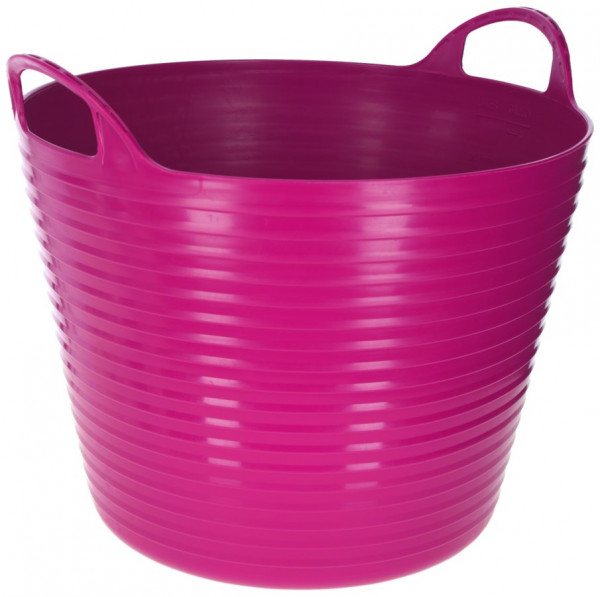 Flexibler Trog FlexBag in rosé/ pink, Futtertrog aus robustem, aber extrem flexiblem Kunststoff