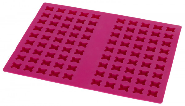 Silikon-Backmatte zur Herstellung von Hundekeksen in Knochenform