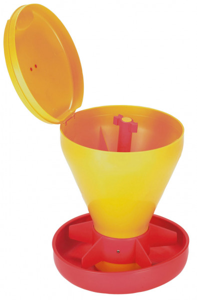 Ferkelschale Mini Hopper Pan mit Deckel, der Deckel kann von den Tieren nicht geöffnet werden