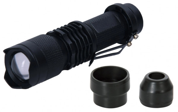 LED-Schierlampe mit zwei Gummiaufsätzen