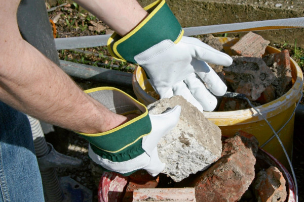 Handschuh Worker mit Doppelnähten, groß geschnitten perfekt für robuste Arbeiten