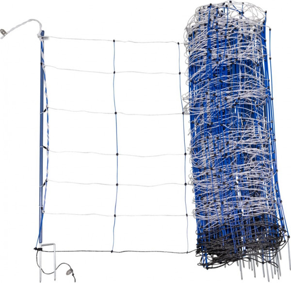 AKO TitanNet Premium Plus, 90 cm hoch, Netz in den Farben blau/ weiß