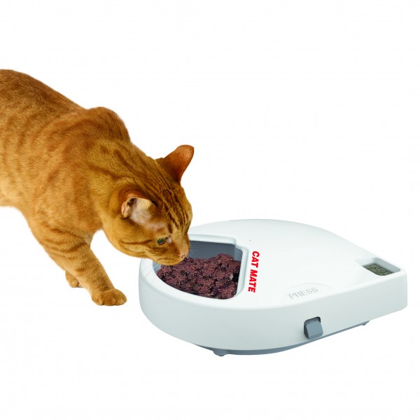Cat Mate® C500 Futterautomat mit Kühlakku, füttert Ihr Tier bis zu 5 mal pro Tag