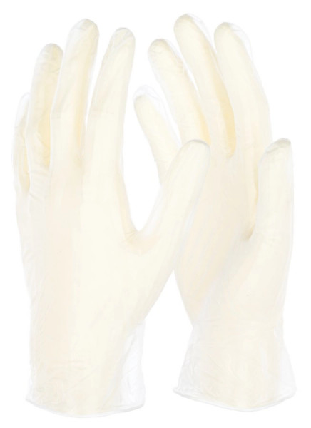 Einmalhandschuhe aus Vinyl, links und rechts verwendbar