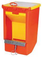 Futterautomat für Kaninchen, Futterspender aus Kunststoff mit Deckel, Einzelfressplatz Futterautomat für Kaninchen, Futterspender aus Kunststoff mit Deckel, Einzelfressplatz