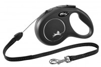 flexi New Classic Seil mit Kurzhub-Bremssystem, schwarz flexi New Classic Seil mit Kurzhub-Bremssystem, schwarz