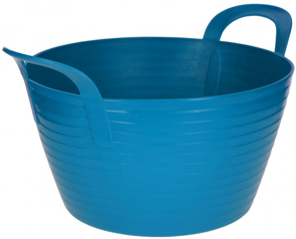 Flexibler Trog FlexBag, Futtertrog mit 2 Griffen in der Farbe royalblau