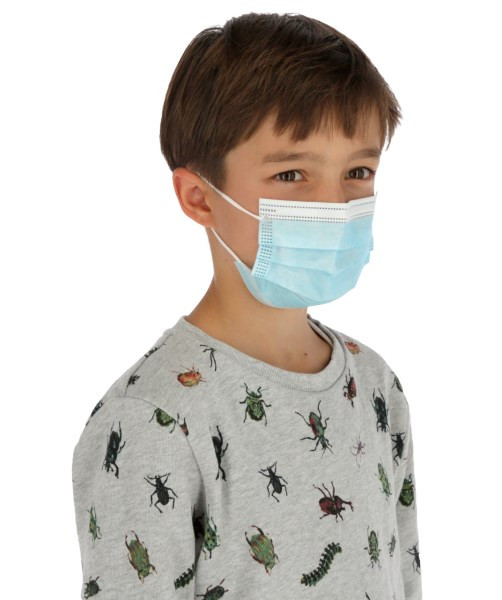 Mund-Nasen-Schutz ist kleiner als herkömmliche Hygienemasken und speziell für Schulkinder (6-14 Jahre) geeignet