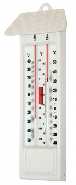 Maximum-Minimum Thermometer für den Aussen- und Innenbereich geeignet, ohne Quecksilber