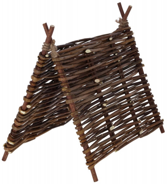Tipi-Zelt Nature aus Weidenästen & Hanf