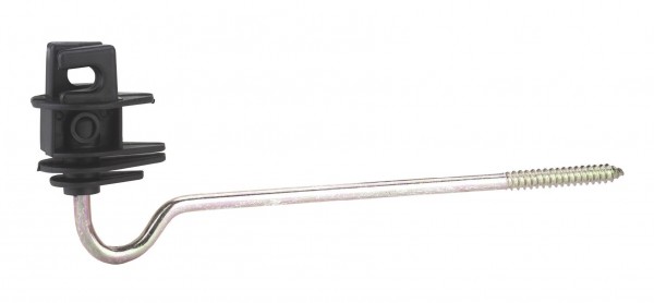Langstiel-Seilisolator, Kunststoffisolator mit langer Stütze, Abstandshalter, Isolator für Seile bis 8 mm Ø