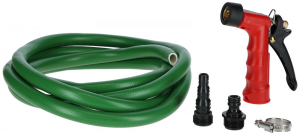 Abspritzbrause Gilmour mit Messingeinsatz und 3 m Wasserschlauch