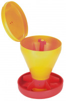 Vorschau: Ferkelschale Mini Hopper Pan mit Deckel, der Deckel kann von den Tieren nicht geöffnet werden Vorschau: Ferkelschale Mini Hopper Pan mit Deckel, der Deckel kann von den Tieren nicht geöffnet werden