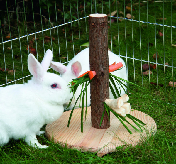 Futterbaum Nature für Abwechslung und macht Spaß, 30 cm hoch, aus Naturholz