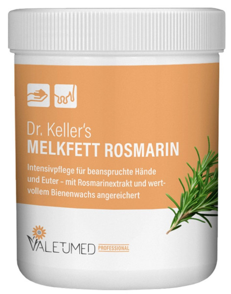 Dr. Keller's Melkfett mit Rosmarin in der 500 ml Dose