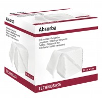 Verbandvlies Absorba 5 m endlos, beidseitig verwendbar, verpackt in praktischer Klarsichtbox Verbandvlies Absorba 5 m endlos, beidseitig verwendbar, verpackt in praktischer Klarsichtbox