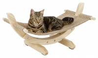Hängematte Siesta 2.0 für Katzen & kleine Hunde, mit Natur-Holzgestell und Leinen Hängematte Siesta 2.0 für Katzen & kleine Hunde, mit Natur-Holzgestell und Leinen