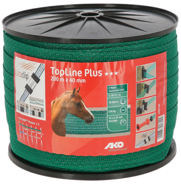 Weidezaunband TopLine Plus 40 mm breit, grün