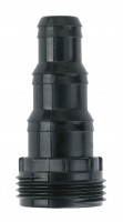 Schlauchanschluss 3-stufig, aus schwarzem Kunststoff Schlauchanschluss 3-stufig, aus schwarzem Kunststoff