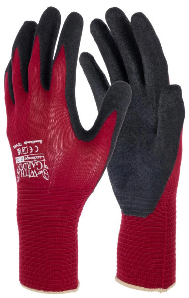 Gartenhandschuh Soft N Care Landscape in 3 Größen, Farbe dunkelrot/ schwarz