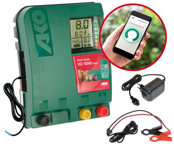 Power Station XDI 15000 smart 12 Volt Weidezaungerät mit Zubehör