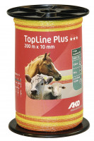 Weidezaunband TopLine Plus, Weidezaunlitze in der Farbe gelb/ orange Weidezaunband TopLine Plus, Weidezaunlitze in der Farbe gelb/ orange