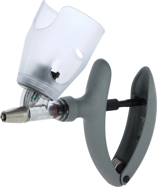 HSW ECO-MATIC® mit Flaschenaufsatz - einfachste Handhabung für kleinste Injektionsmengen