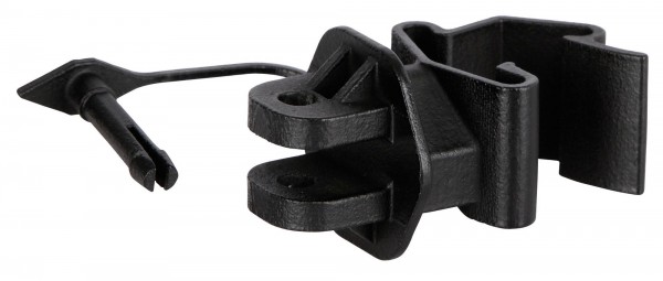 T-Post Pinlock-Isolator in der Farbe schwarz, Isolator mit Befestigungs-Klippsystem, geeignet für Seil, Litze oder Draht