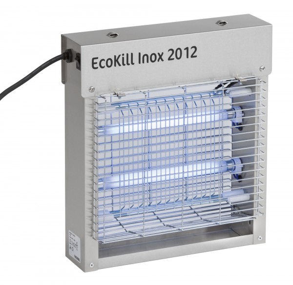 Fliegenvernichter EcoKill Inox 2 x 6 Watt, elektrischer Fliegenvernichter
