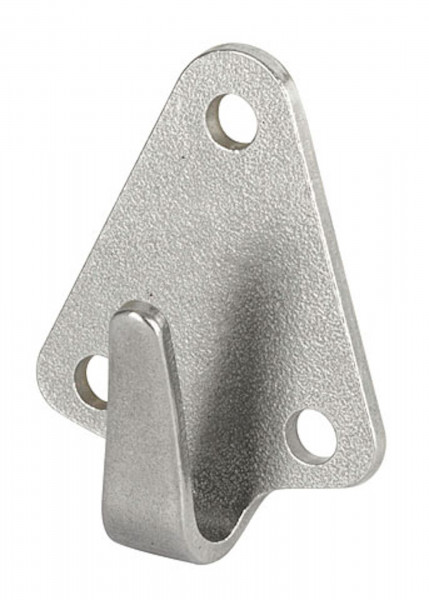 Hakenplatten aus verzinktem Stahl für Abdecknetze & -planen, 2er Pack