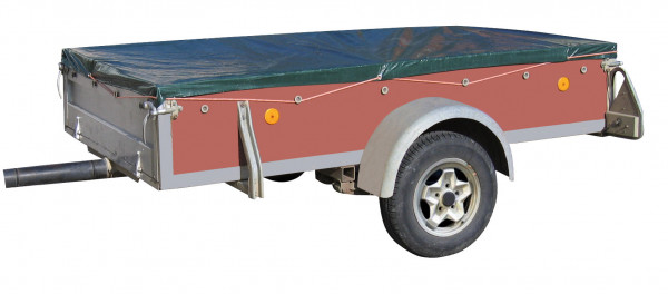Gewebe-Abdeckplane PolyGuard 110-120 g/m², grün, wasserabweisend, UV-stabilisiert und randverstärkt