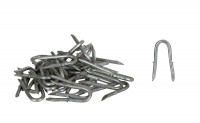 große verzinkte Krampennägel im Beutel, 50 Stück große verzinkte Krampennägel im Beutel, 50 Stück