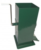 Rübenmühle Tischgerät, Rübenmühle Tischgerät, manuelle Handreibe mit Kurbel und Schneidtrommel aus Stahl