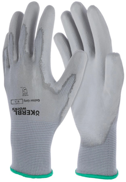 Feinstrickhandschuh Gnitter Grey in 5 Größen