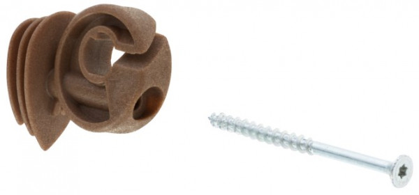 Premium Ringisolator Easy Drill SX green ist ein Isolator aus nachhaltigem biobasiertem Kunststoff, 50 Stück